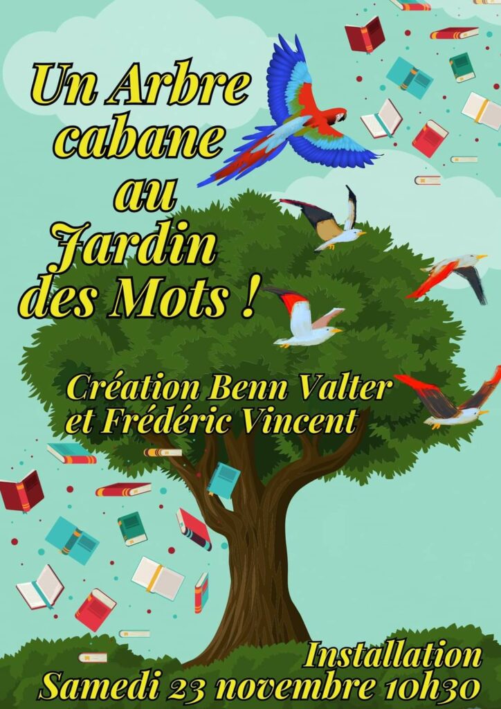 AFFICHE CABANE JARDIN DES MOTS